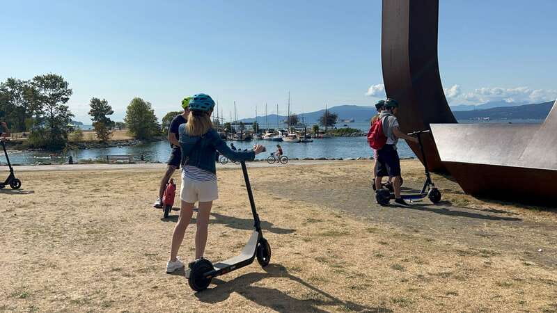 Great Vancouver EUC & E-scooters loop tour - Granville Island Market: your main break
