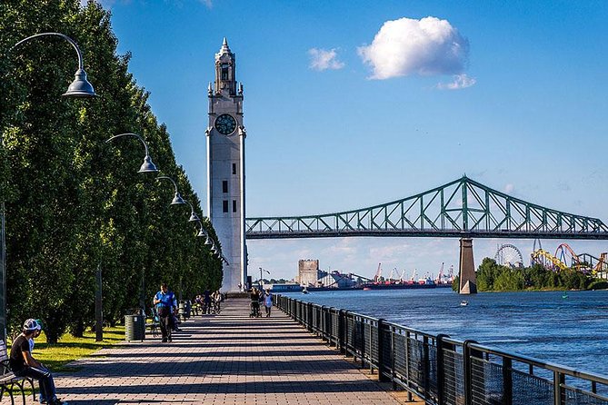 Greater Montreal 5-hour VIP Guided City Tour - Parc Jean-Drapeau and the bridge show Montreal from the river