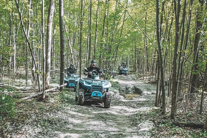 Guided ATV Adventure Tours in Kaladar - ATV riding across changing terrain