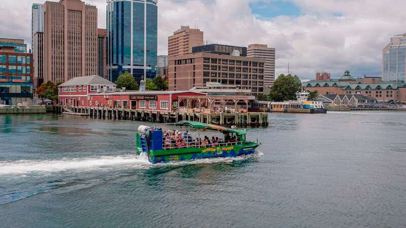Halifax: Harbour Hopper City & Water Cruise in a Duck Boat - Seeing Georges Island from the water