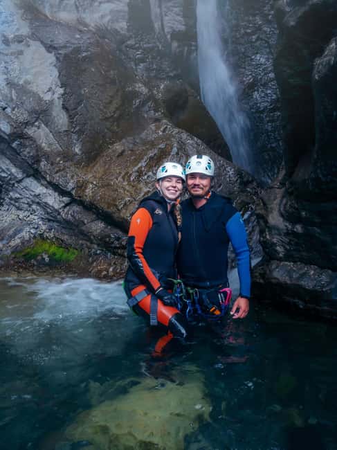 Heart Creek Canyoning tour - Beginner friendly - Near Banff - The 18-meter waterfall