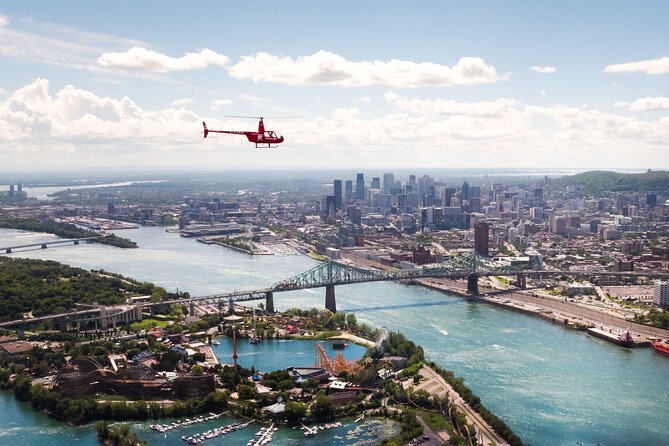 Helicopter Tour Over Montreal - Old Montreal, Vieux-Montreal, and the riverfront