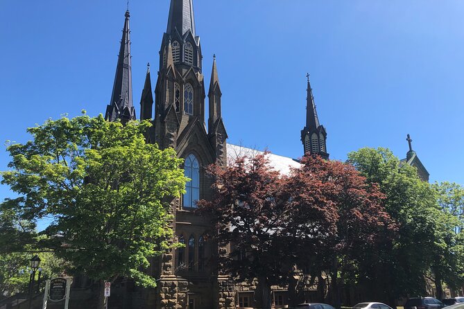 Historic Walking Tour of Charlottetown - A pause at Pownal Square and the return to the marina