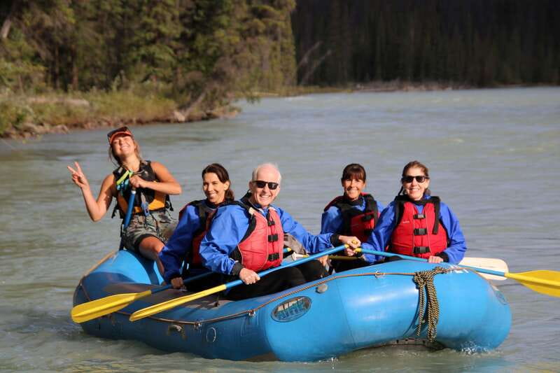Jasper: Athabasca River Mile 5 Whitewater Rafting Tour - The first 10 minutes: calm water and mountain views