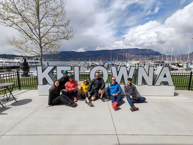 Kelowna: E-Bike Ride and Axe Throwing Adventure - A Kelowna outing with two very different halves