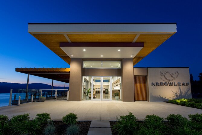 Lake Country Scenic Sip Wine Tour - 5 wineries on the tour - Arrowleaf Cellars: a family beginning and a modern tasting room
