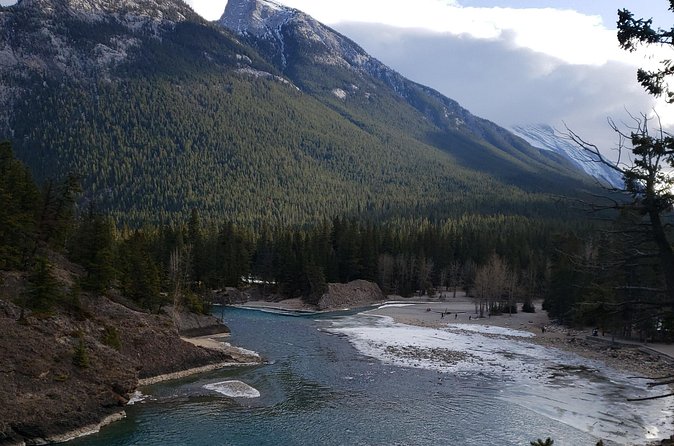 Lake Louise and Banff Day Trip - Lake Minnewanka closes the route with open water