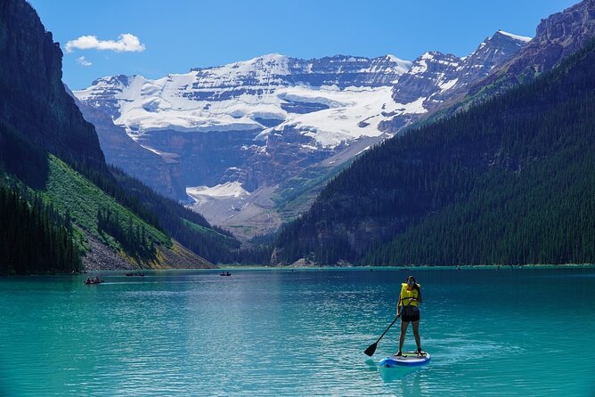 Lake Louise and Moraine Lake Small Group Half Day Tour - Lake Louise and its Victoria Glacier backdrop