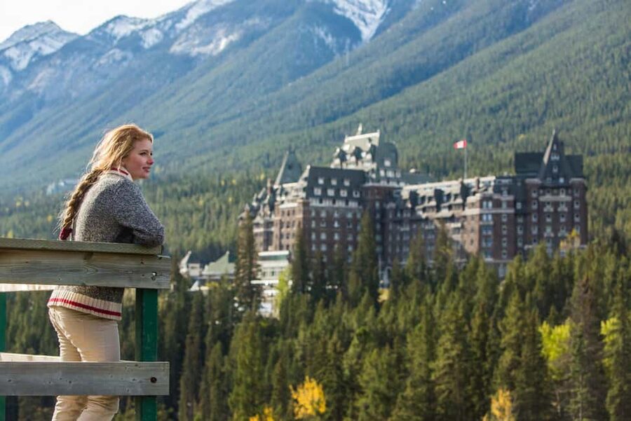 Lake Louise, Banff Gondola, & Yoho National Park 2 Day Tour - Lake Louise Village and the route into Yoho