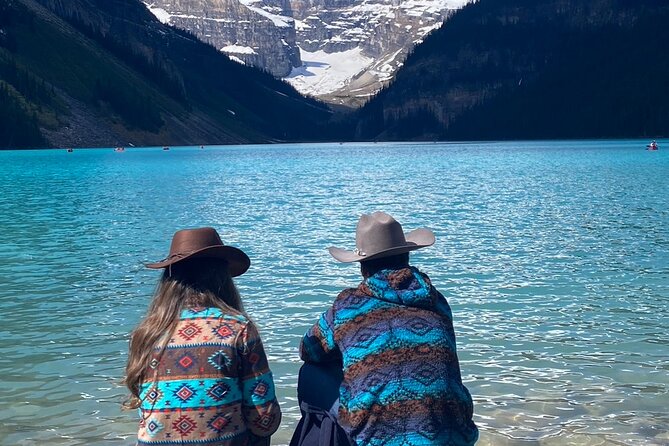 Lake Louise, Moraine Lake, Peyto Lake, Crowfoot, Johnston Canyon - Crowfoot Glacier shows the scale of the Rockies