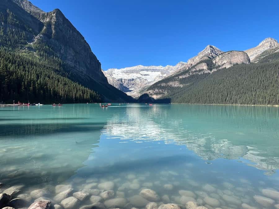 Lake Moraine Lake Louise Johnston Canyon Banff Town Day Tour - Four Rockies icons in one long day