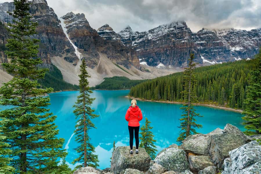 Lake Moraine Lake Louise Johnston Canyon Banff Town Day Tour - Moraine Lake and the Valley of the Ten Peaks