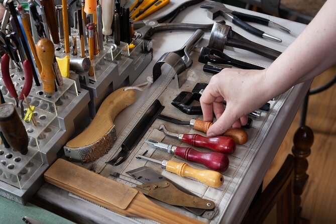 Leather belt making workshop - Inside Flechr Studio on Rue de Bordeaux