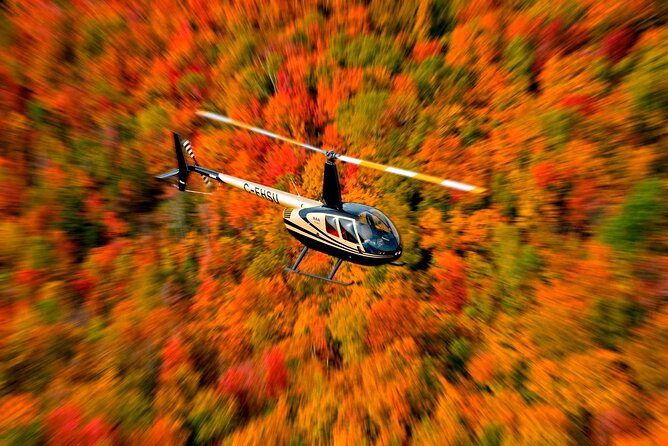 Mont-Tremblant Helicopter Tours - Winter Mountains, Frozen Water, and Fall Color