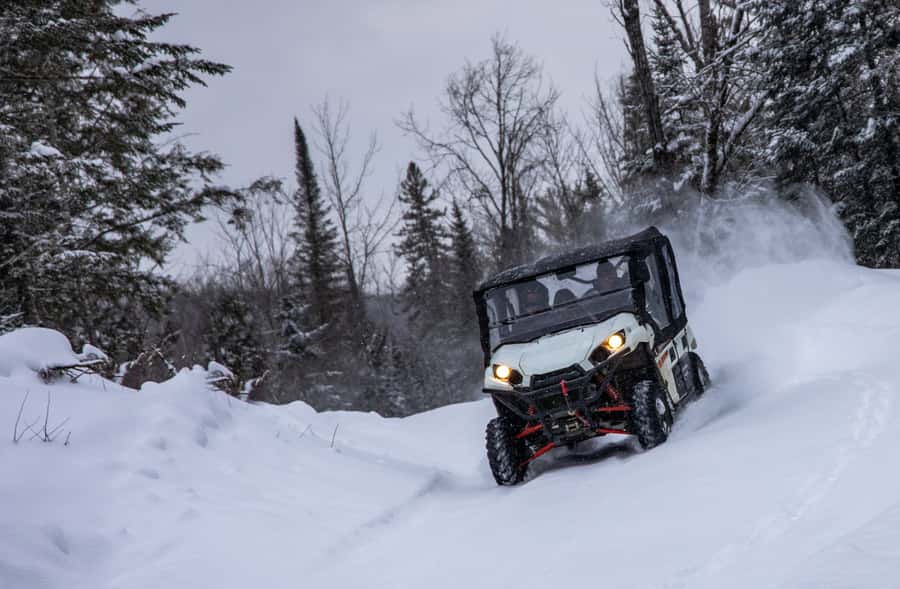 Mont Tremblant: Side-by-Side ATV Guided Off-Road Tour - Meeting the guide at Labelle’s old train station