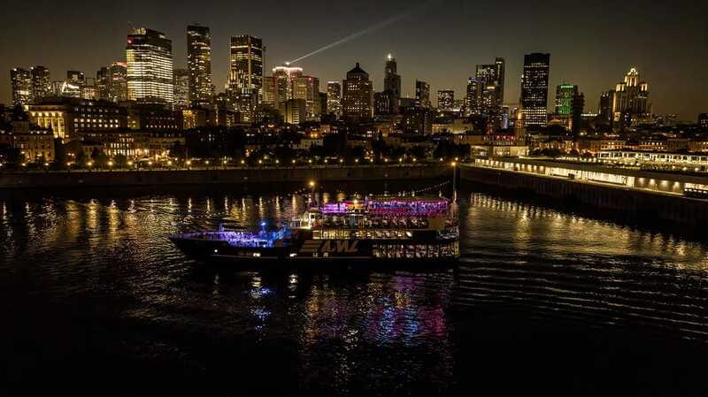 Montreal: Evening Cruise with DJ and Dance Floor - La Ronde and the return toward the city lights