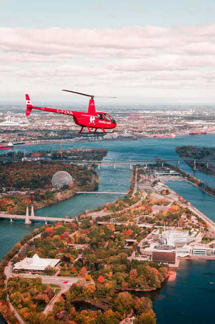 Montreal: Formula 1 Experience Helicopter Flight - Weather can change the plan