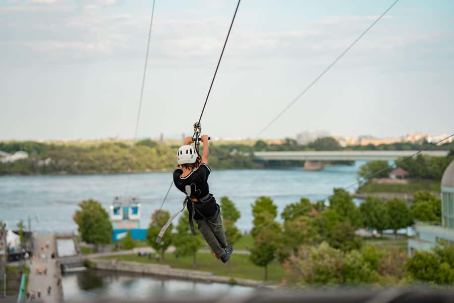 Montreal Old Port: Urban Zipline Ticket - Harness, helmet, and a simple safety briefing