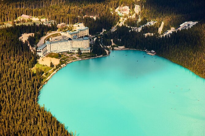 Moraine Lake and Lake Louise Tour from Calgary - Canmore - Banff - Bow Falls and Surprise Corner finish the Banff portion