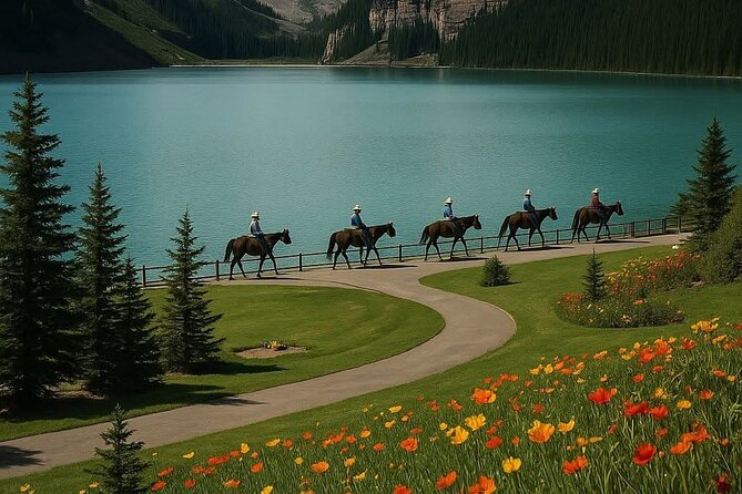 Moraine Lake, Louise, Emerald Lake, Johnston Canyon, Banff Town - Lake Louise starts the day with the classic view