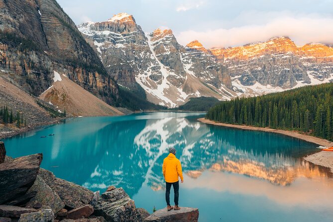 Moraine Lake Sunrise: Premium Tour from Canmore & Banff - Three hours beside Moraine Lake