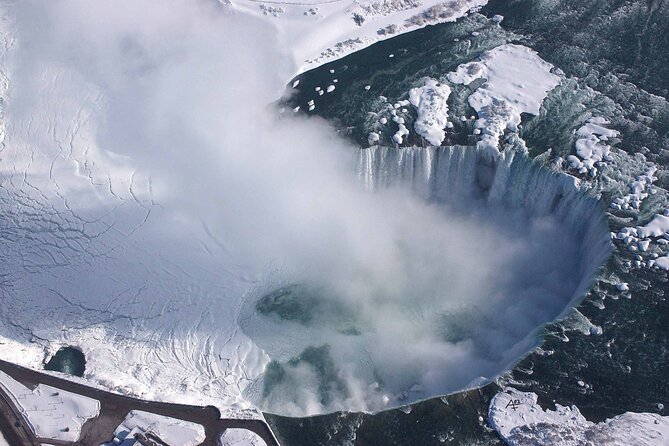 Niagara Falls Canada Helicopter Tour - The American and Bridal Veil Falls from above