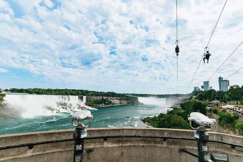 Niagara Falls, Canada: Zipline to The Falls - The 67-meter drop above the Niagara River Gorge