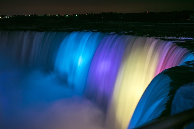 Niagara Falls Evening Tour with Boat, Journey, Dinner & Fireworks - The Hornblower boat from April through November