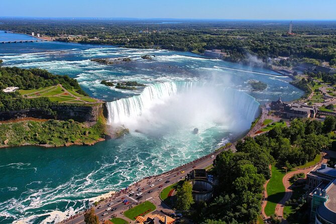 Niagara Falls Guided Vehicle Tour Canada: Boat, Skylon & Journey - Skylon Tower gives you the big picture