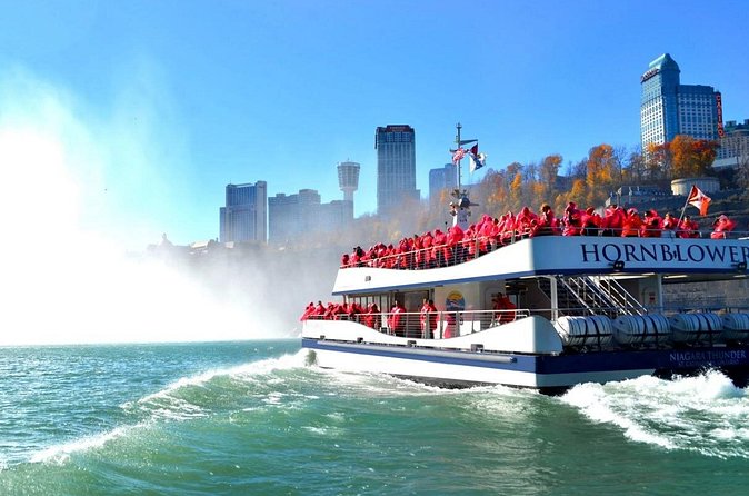 Niagara Falls Guided Vehicle Tour Canada: Boat, Skylon & Journey - Pickup, vehicle comfort, and group size