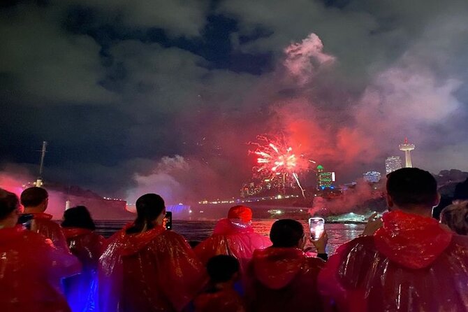 Niagara Falls Premium Night Tour: Fireworks Boat Cruise & Dinner - Niagara City Cruises after sunset