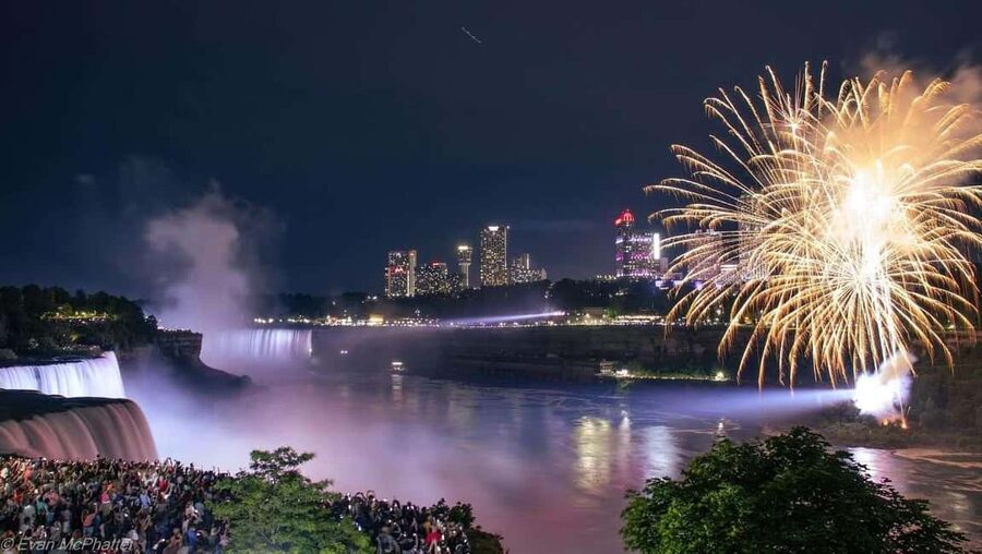 Niagara Falls: Skylon Tower, Fireworks & Walking Tour Canada - Fireworks near Niagara Falls