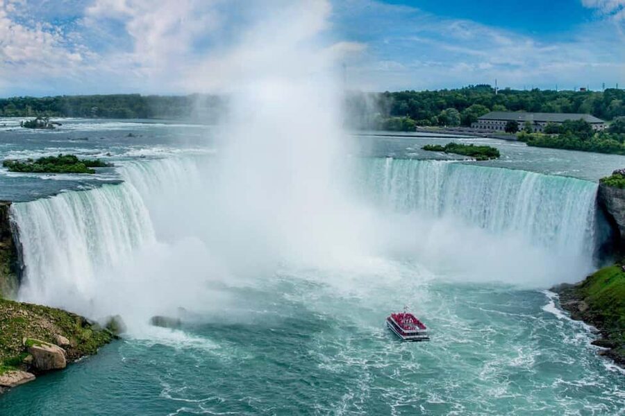 Niagara Falls: Walking Tour with Skip-the-Ticket-Line Boat - Meeting Horseshoe Falls from the boat