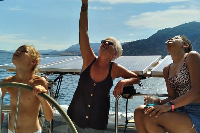 Okanagan Lake Sailing Tour from Penticton & Naramata BC - Swimming and paddleboarding from the yacht