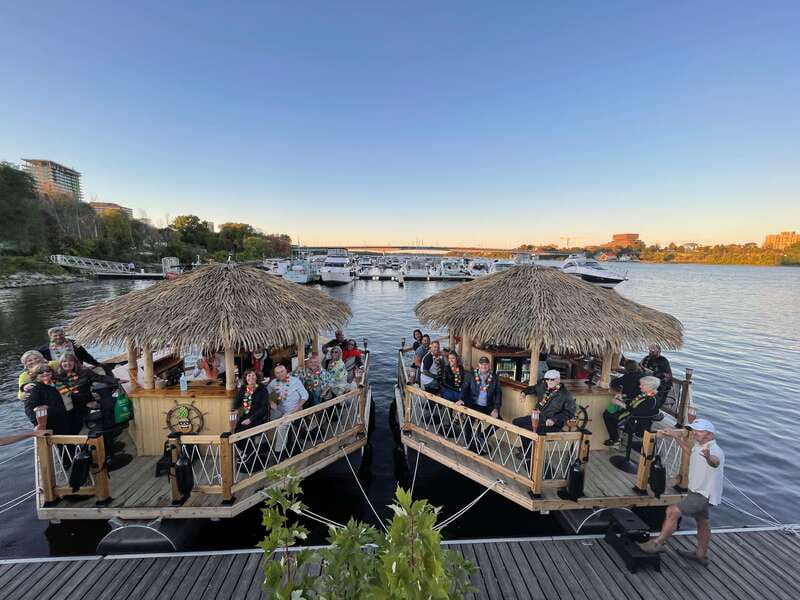 Ottawa: Floating Tiki Bar Cruise on the Ottawa River - A tiki bar with Parliament Hill views