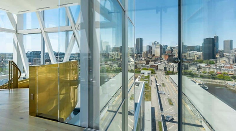 Port of Montreal Glass Tower Entry - Weather, comfort, and access