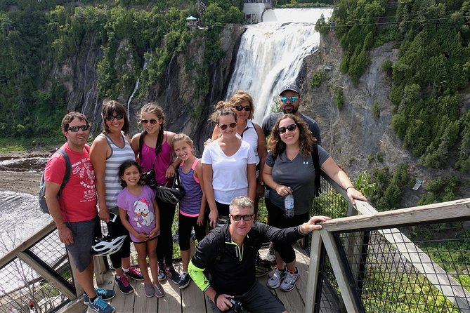 Quebec City : Bike Excursion to Montmorency Falls - Cable car and suspension bridge at the falls
