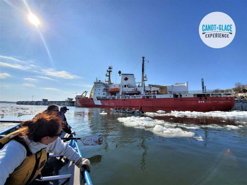Quebec City: Ice Canoeing with Hot Chocolate & Sauna - The Midway Break: Hot Chocolate on Floating Ice