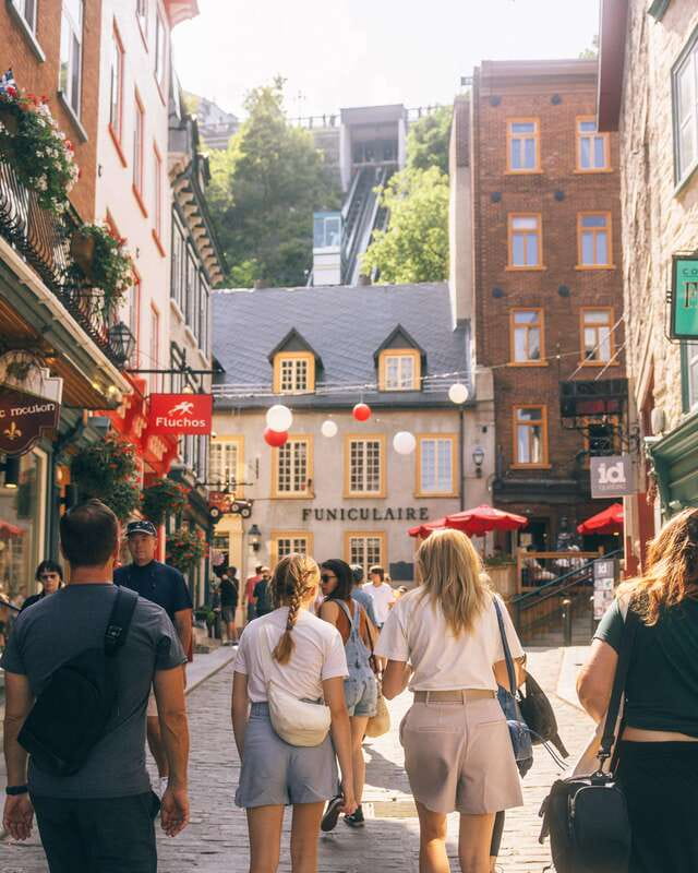 Quebec City Private Walking Tour with Funicular Ride - Petit Champlain and the Lower Town streets