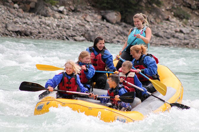 Rafting on Athabasca River Mile 5 in Jasper - Four or five class II rapid sections