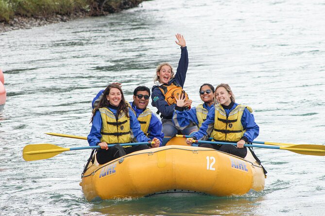 Rafting on Athabasca River Mile 5 in Jasper - Where the Miette River meets the Athabasca