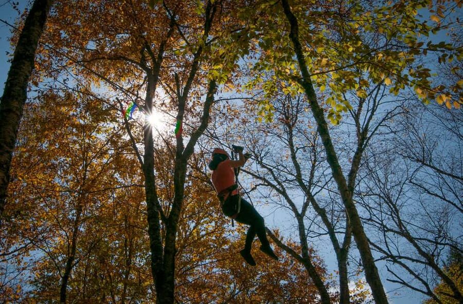 River Ziplines - Nature Tours - Flying over the Laurentians instead of simply looking at them