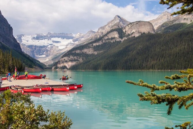 Rockies Grand Advanture: Moraine & Louise Lakes, Waterfall Tour - Moraine Lake and the Rockpile view