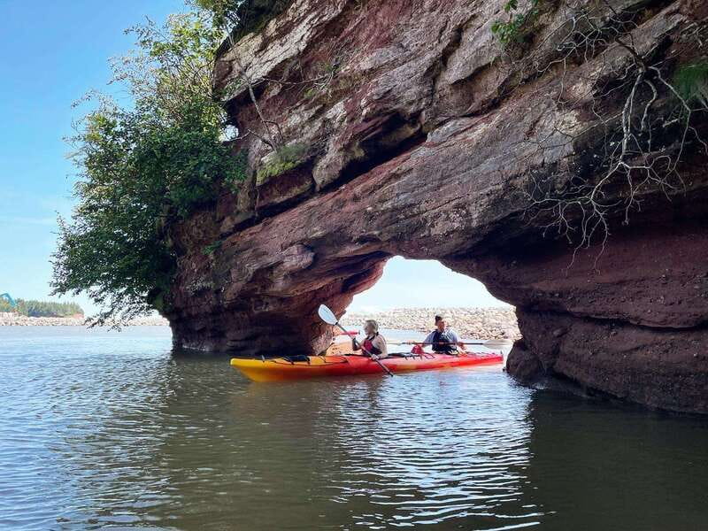 Saint John: Guided Kayaking Tour of St. Martins Sea Caves - From St. Martins Harbour to the open Bay of Fundy
