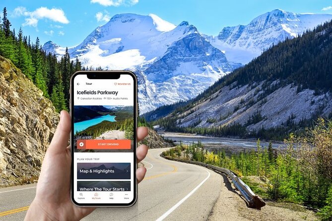 Self-Guided Audio Driving Tour in Icefields Parkway - Crowfoot Glacier and Bow Lake