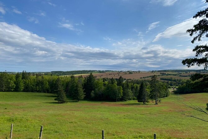 Self Guided Audio Driving Tour of the North Shore of PEI - Cavendish cliffs and the view toward the beach