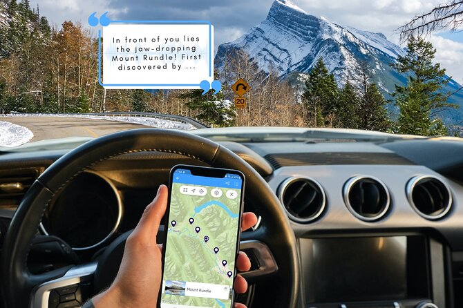 Smartphone Audio Driving Tour between Lake Louise and Calgary - What this Calgary to Lake Louise audio tour actually is