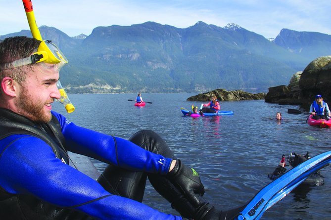 Snorkel, Kayak, and Seal Adventure: Vancouver Boat Tour - First seal encounter from the water