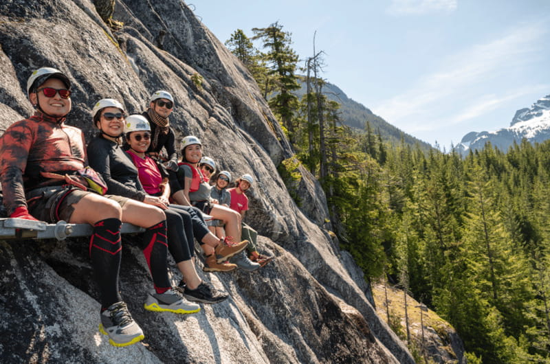 Squamish: Via Ferrata Climbing Adventure - Reaching Sea to Sky Summit Lodge