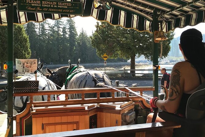 Stanley Park Horse Drawn Tour in Vancouver - Girl in a Wetsuit, the Empress figurehead, and the north side